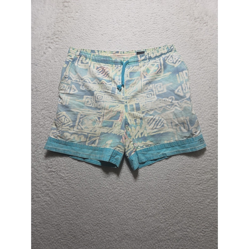 Vintage 90s PCH Pacific Coast Highway Shorts Men's Size 34 Abstract Beach Wear